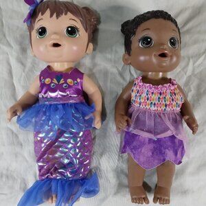 2 Baby Alive 13 inch Toy Cute Baby Dolls for Kids *Read Below - Toy Bundle*